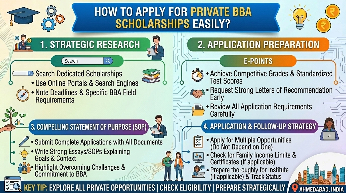 How to Apply for Private BBA Scholarships Easily?